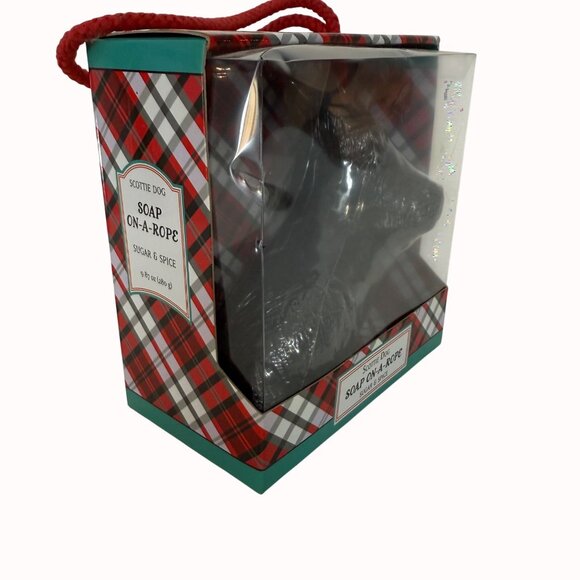 Scottie Dog Bath Soap On A Rope Sugar Spice Scent Shower Decorative Guy Gift - Picture 10 of 10